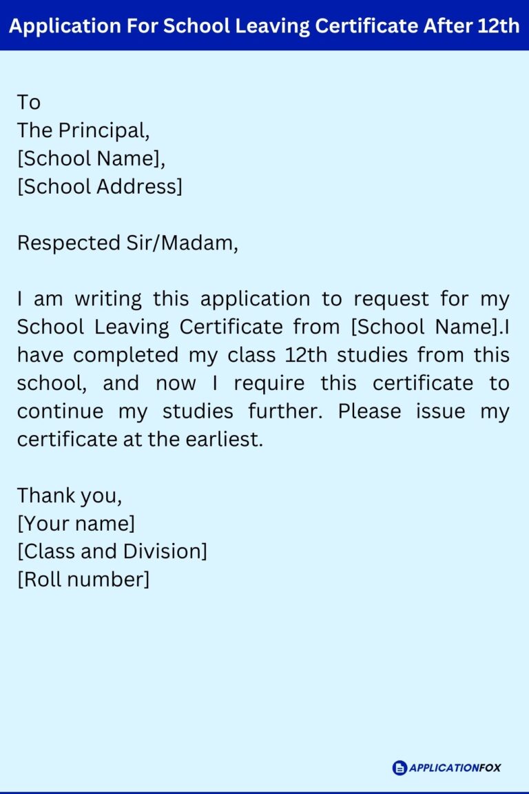 application letter for leaving certificate in hindi