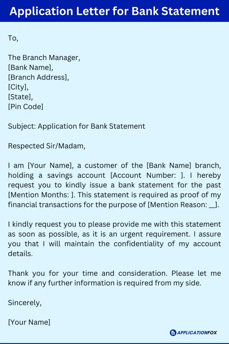 (11+ Samples) - Application for Bank Statement