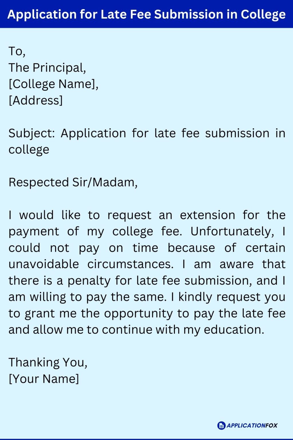 7 Samples Application For Late Fee Submission 7-samples-application-for-late-fee-submission