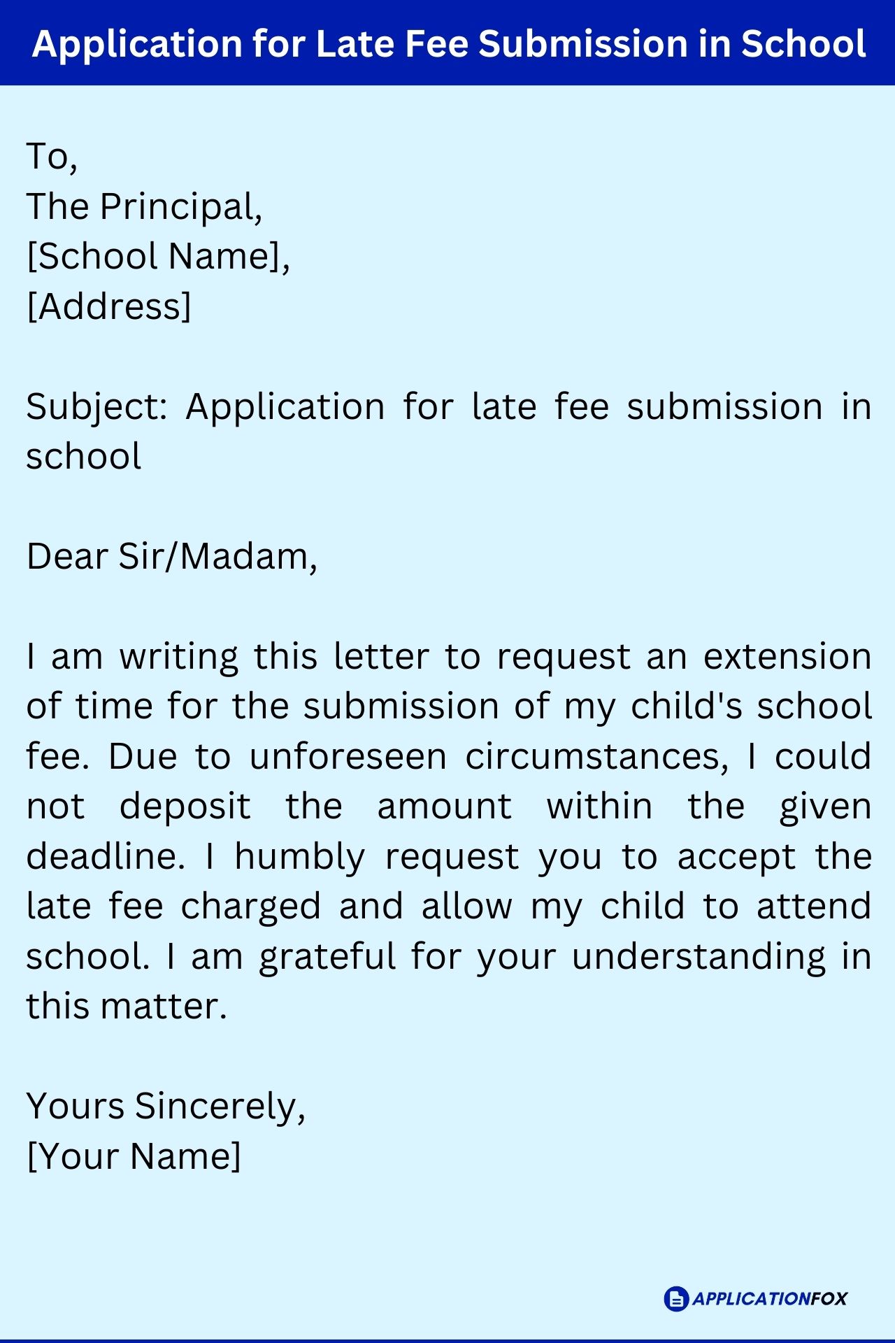 7 Samples Application For Late Fee Submission 7-samples-application-for-late-fee-submission