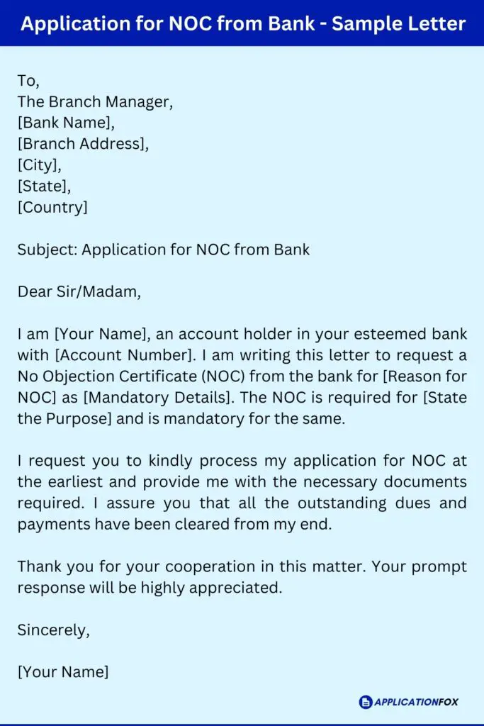 application letter for bank locker