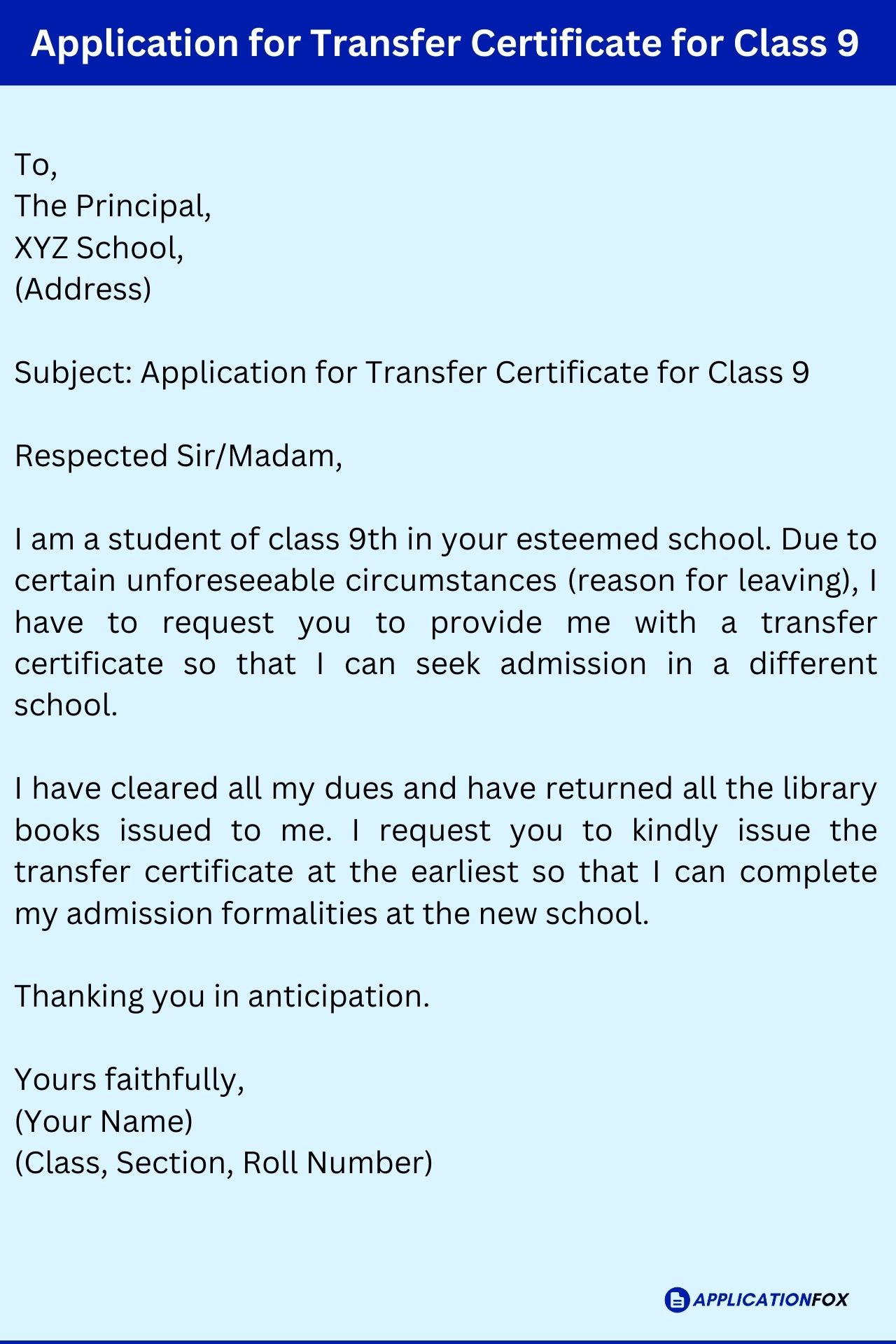 (7+ Samples) Application for Transfer Certificate