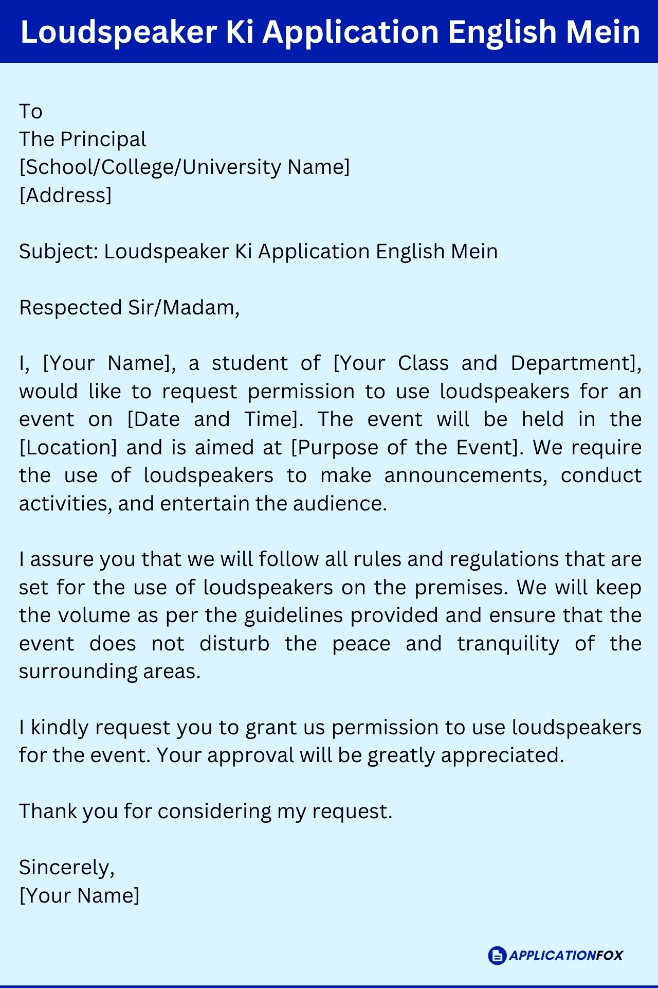 (7+ Samples) Application for Loudspeakers ApplicationFox