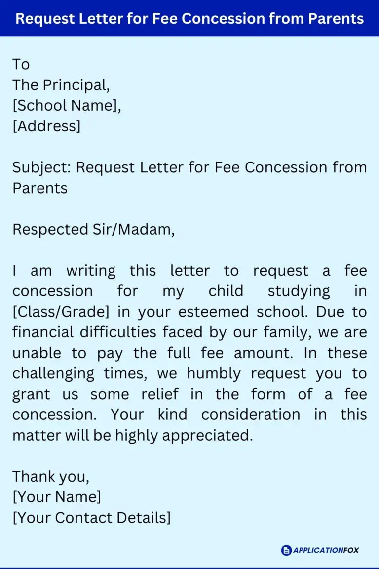 Application For Fee Concession Due To Financial Problems application-for-fee-concession-due-to-financial-problems