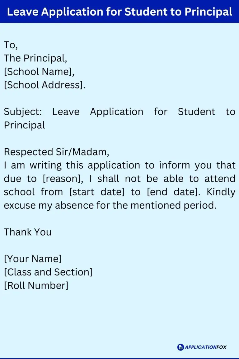 application for student leave of absence in college