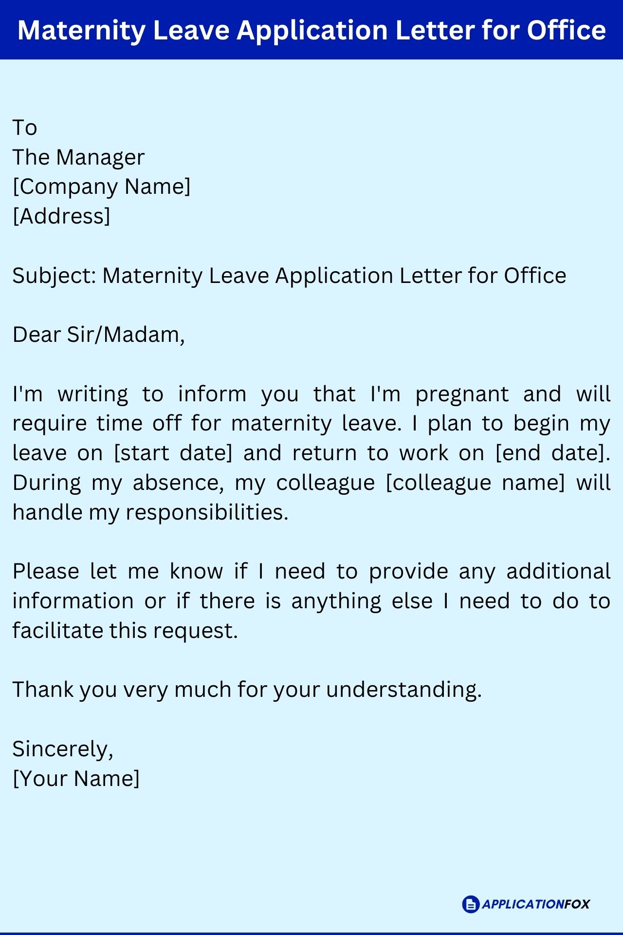  9 samples leave application letter