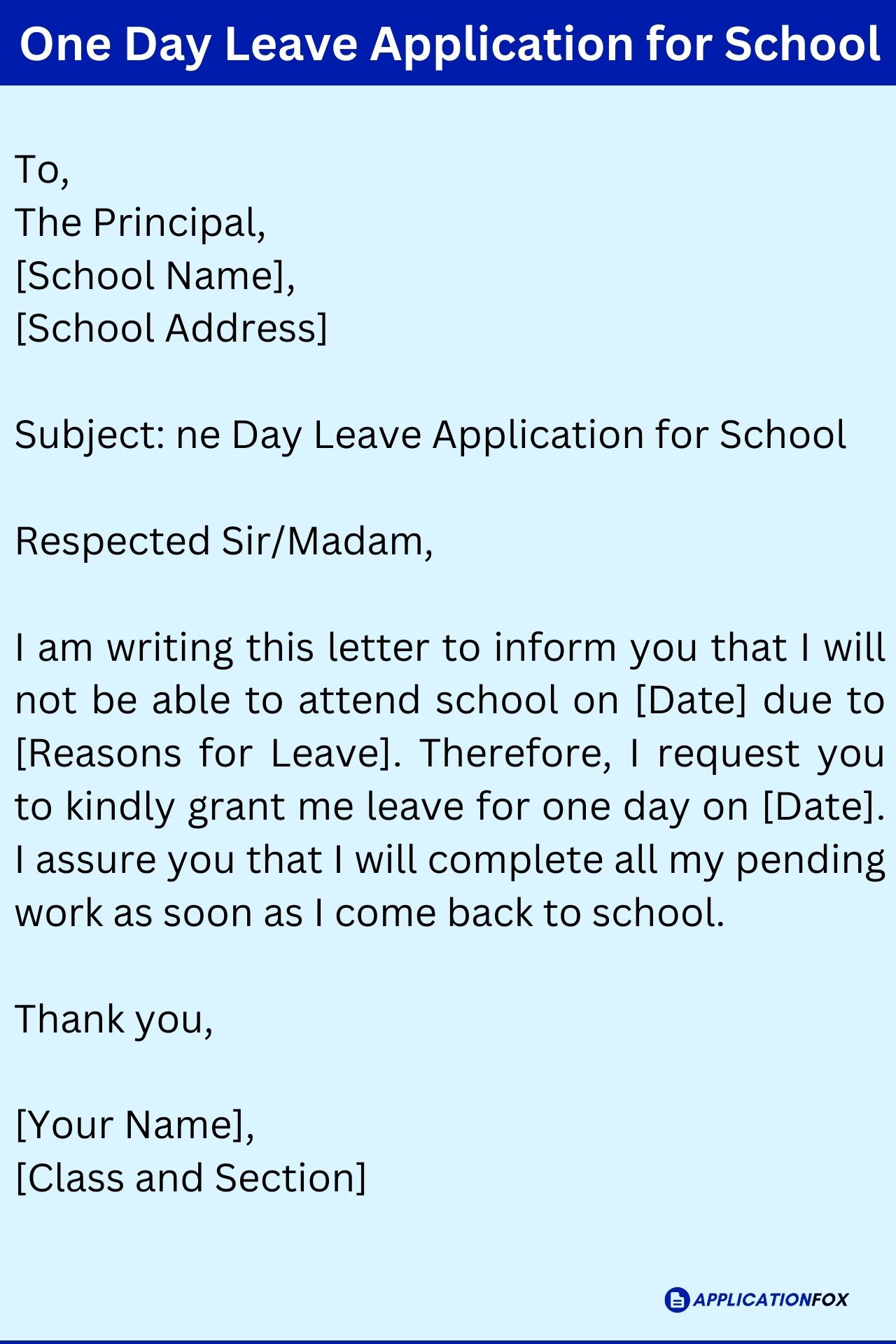 7 Samples One Day Leave Application write-one-day-leave-application-to-the-principal-simple-application