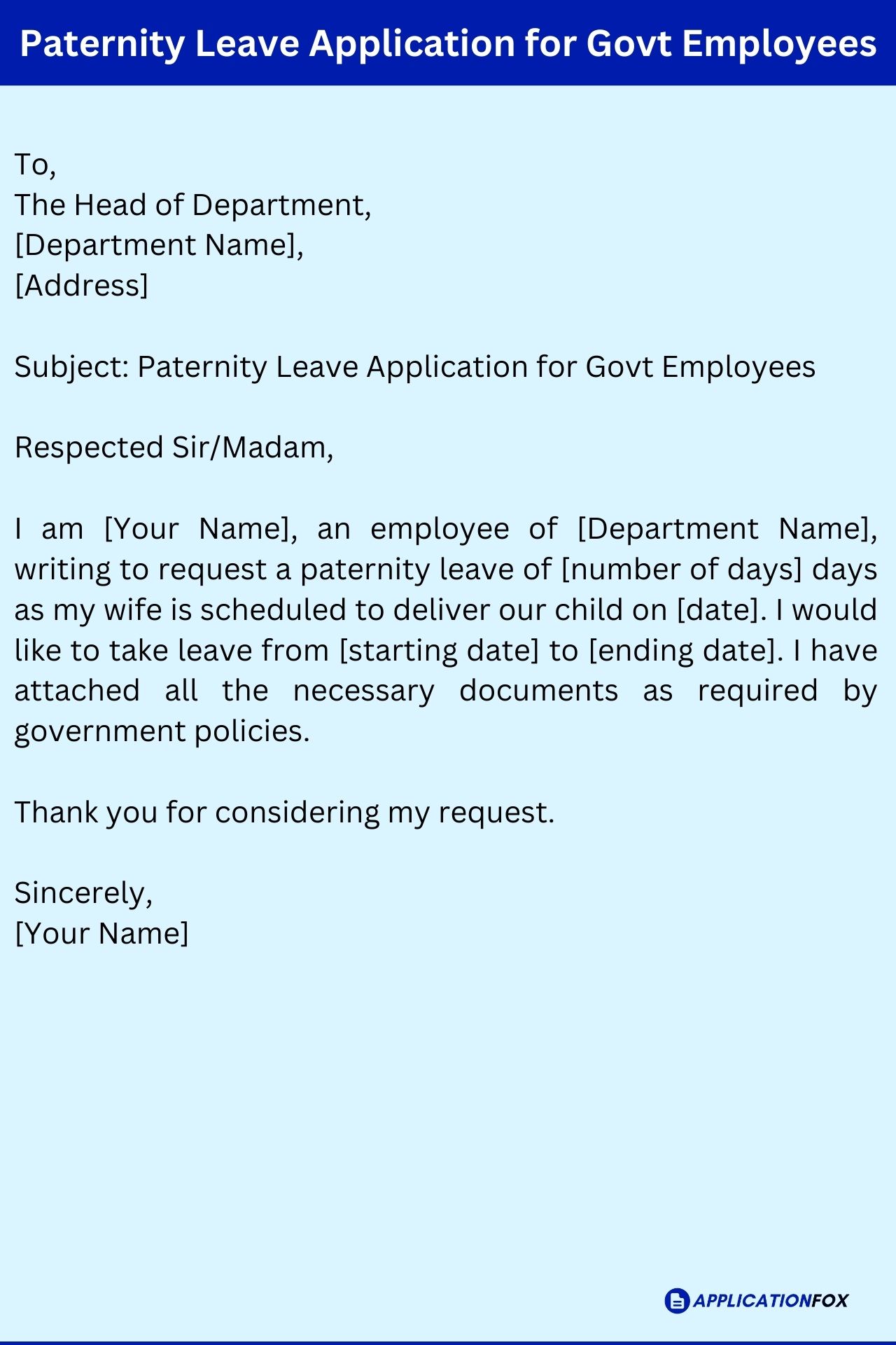 Maternity Leave Application For Railway Employees