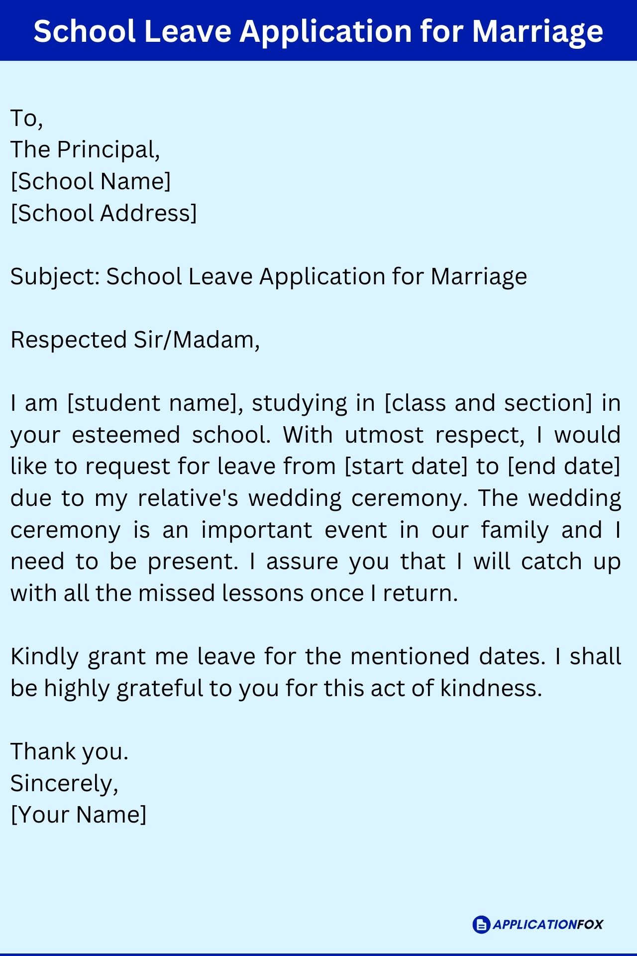 3 Samples Marriage Leave Application For School 3-samples-marriage-leave-application-for-school
