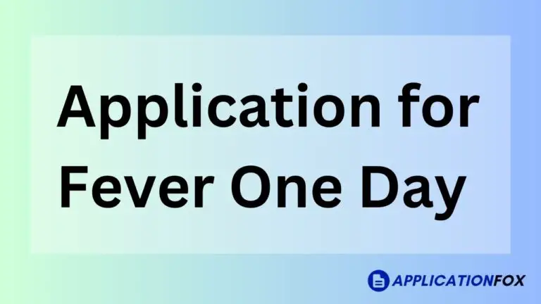 Application for Fever One Day